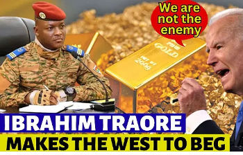 Ibrahim Traore ends gold trade with the westerns country's cover
