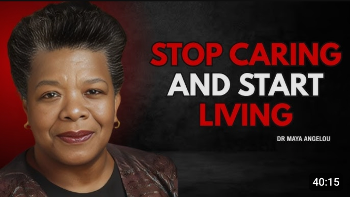 The Less You Care, The Happier You Get | Maya Angelou’s Life-Changing Motivational Speech 2025 cover
